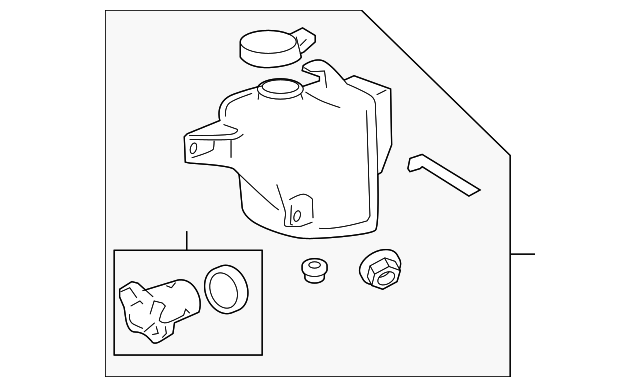 Windshield Washer Fluid Reservoir - GM (25813140)
