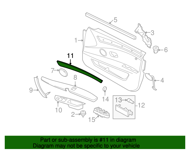 2008-2010 BMW Trim Molding 51416983770 | OEM Parts Online 