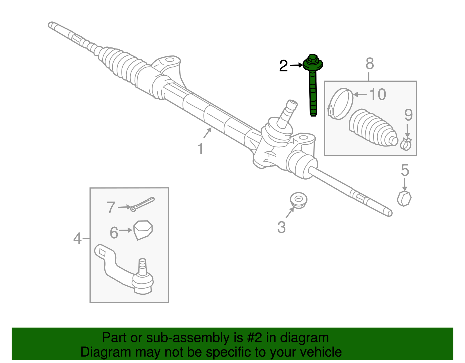 Gear Assembly Mount Bolt - Scion (90119-A0326)