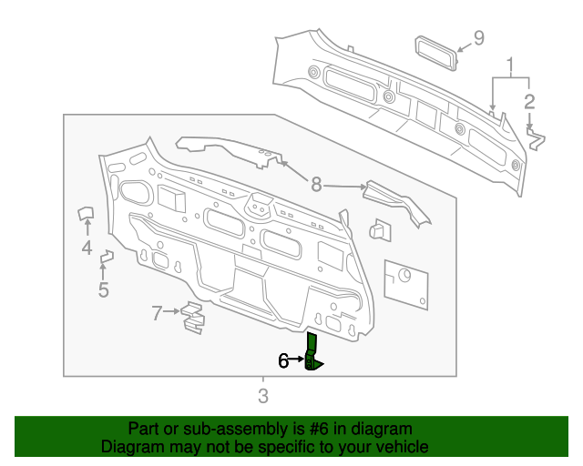 20112015 Chevrolet Volt Rear Bumper Fascia Bracket 20981125