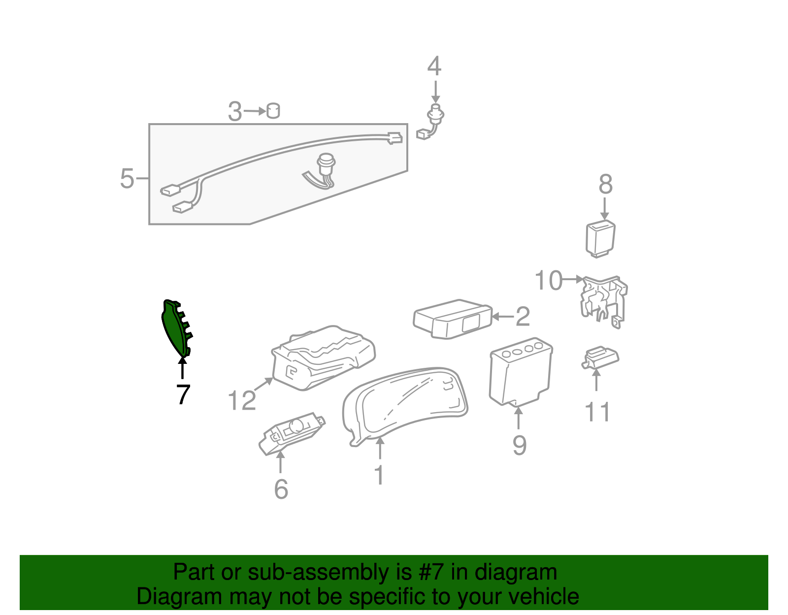 Lock Switch - GM (25672154)