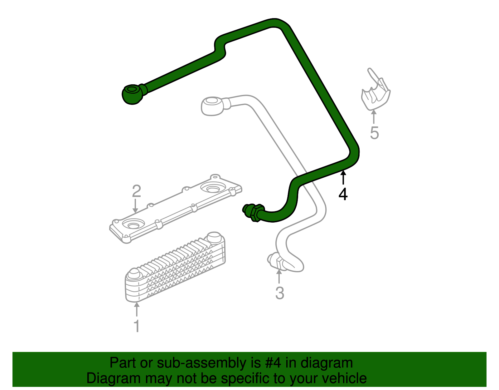 Pipe, Eng Oil Clear Otlt - GM (9240164)
