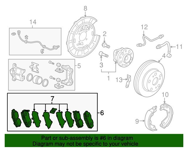 20072013 Acura Brake Pads Rear 43022STXA01 OEM Parts Online