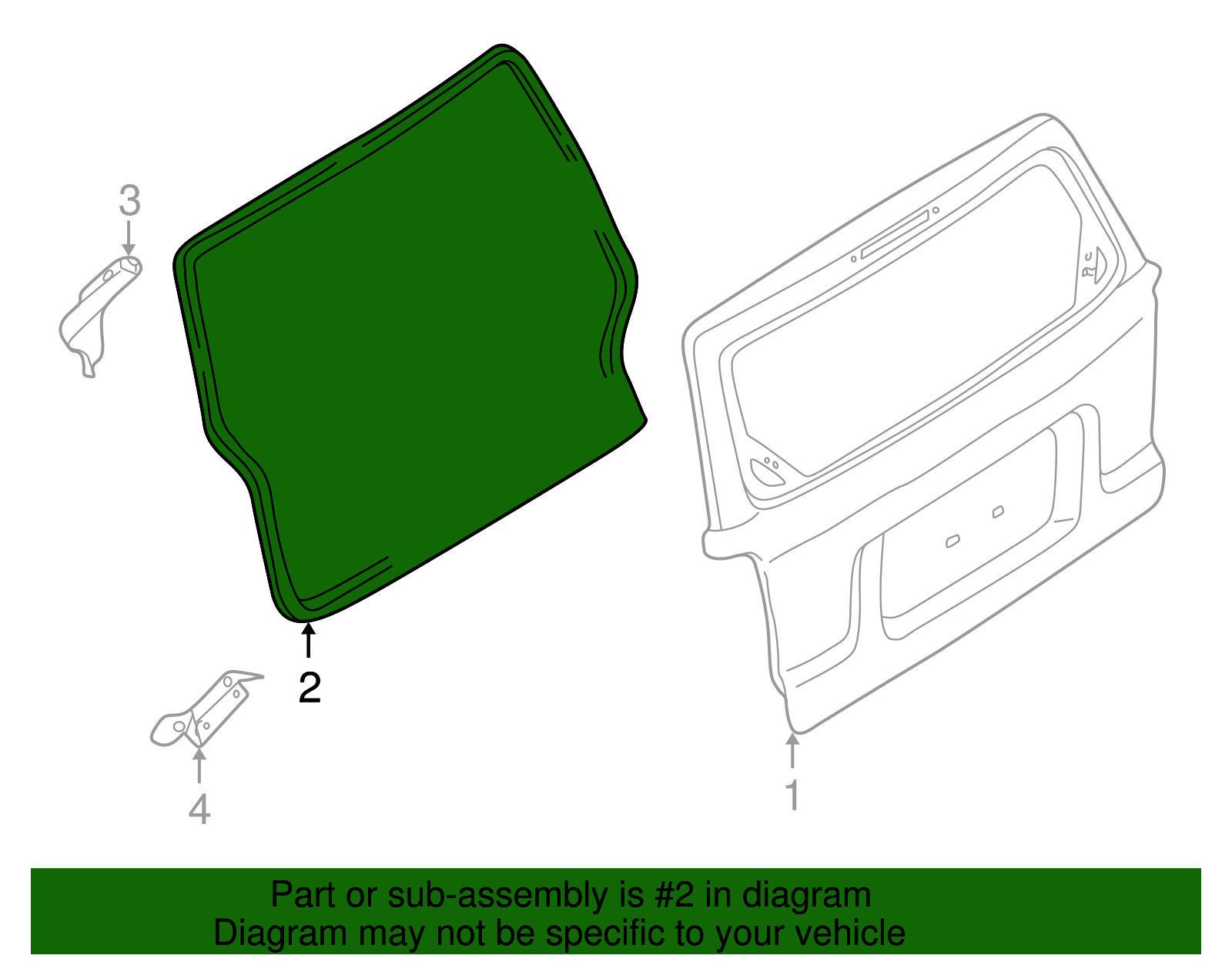 Weatherstrip - Ford (YL8Z-7843720-AA)