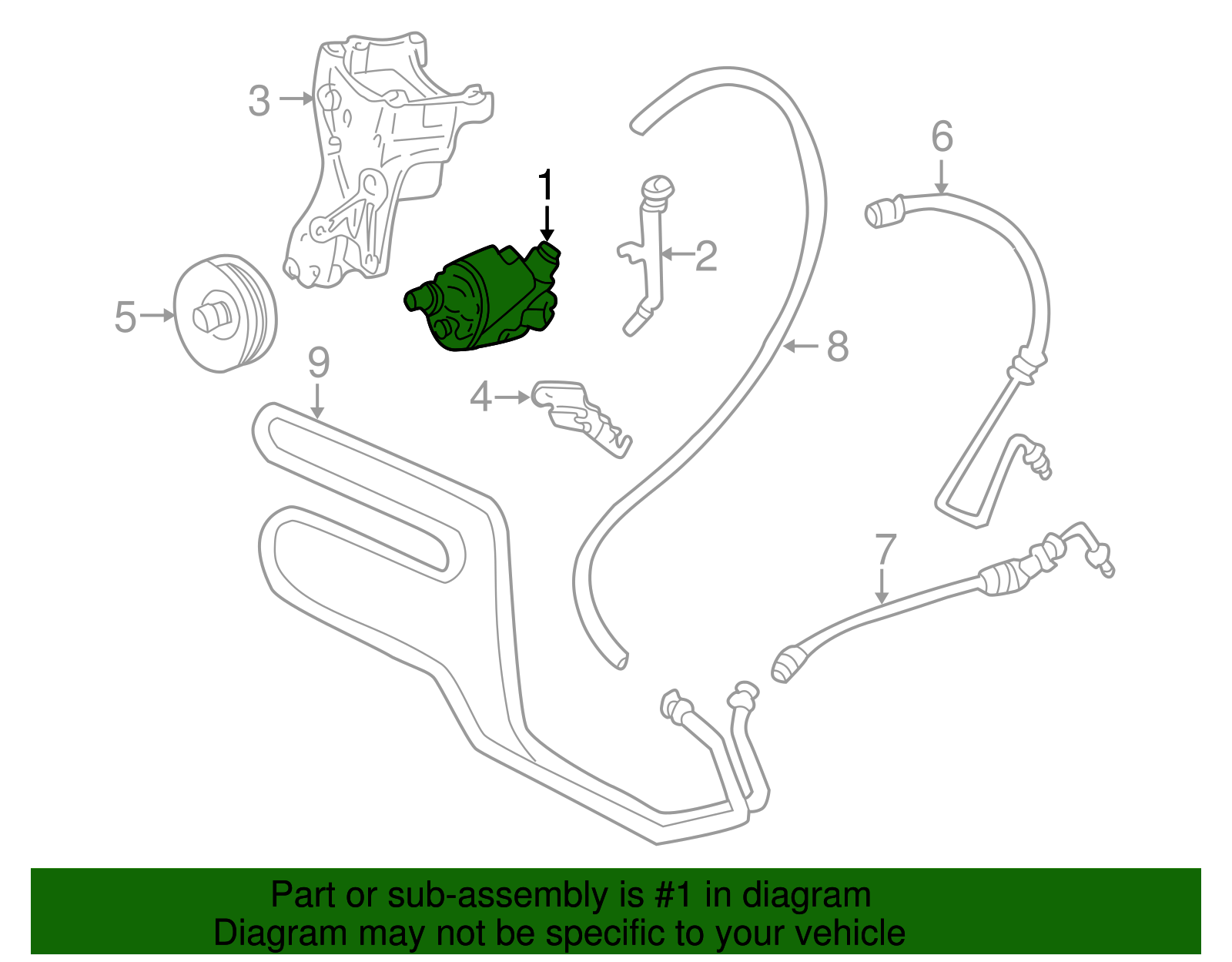 Power Steering Pump - GM (88963508)