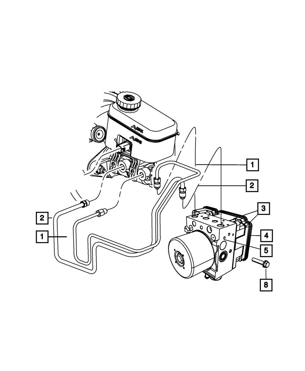 ford focus brake line replacement cost on Genuine Master Cylinder To Hcu Tube Assembly Brake 52129150ae Ebay