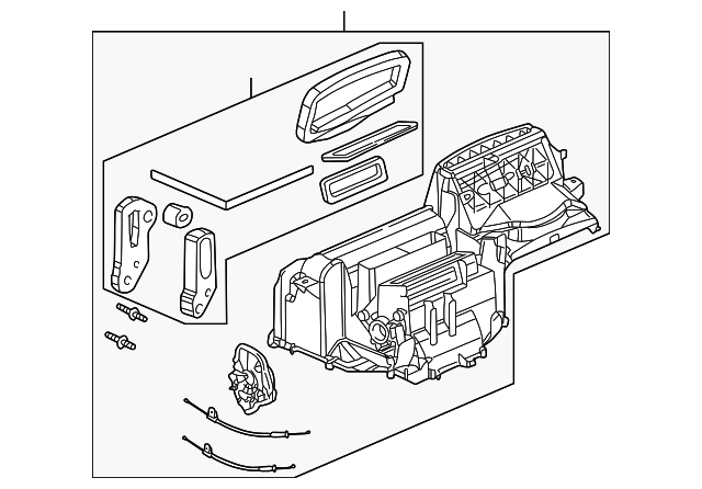 Case Assembly, A/C Evpr - GM (89019172)
