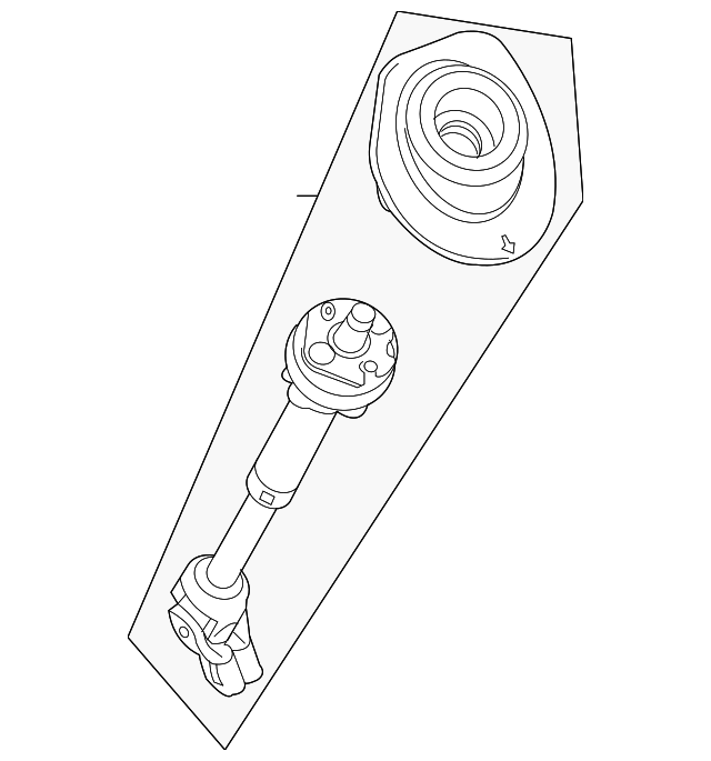 20072010 GM Intermediate Steering Shaft 15115366 GM