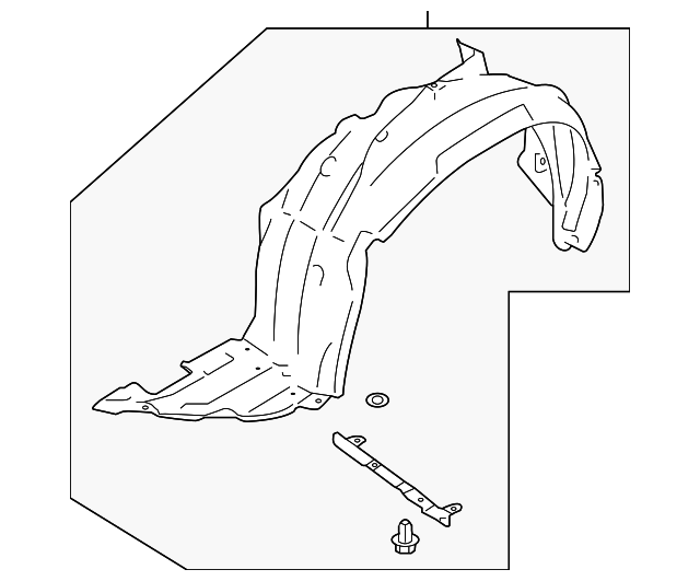 59110XC00A Fender Liner 20192021 Subaru Ascent World OEM Parts Subaru