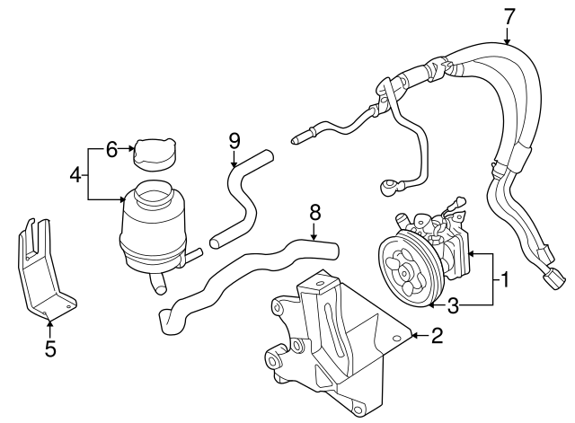 thumbnail image 2 of Genuine Subaru Power Steering Return Hose 34611AG21A – 2005-2009 Legacy & Outback 2 of 6