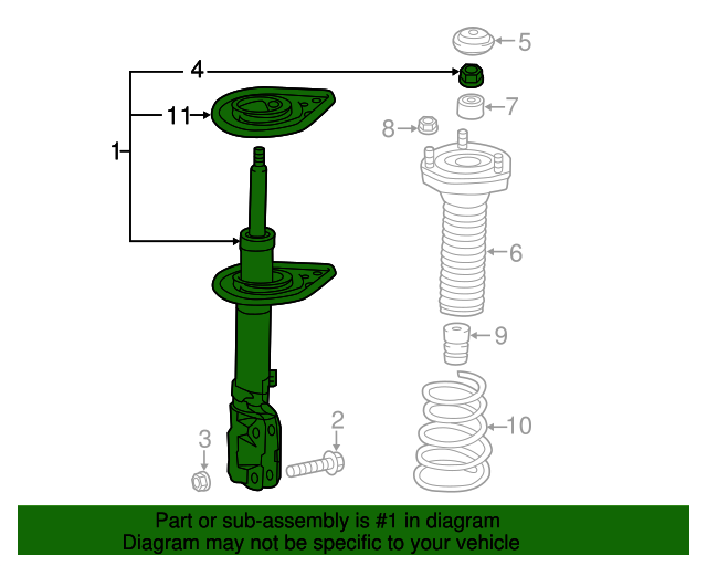 4853080582 Strut 20132015 Toyota Avalon Boch Toyota South