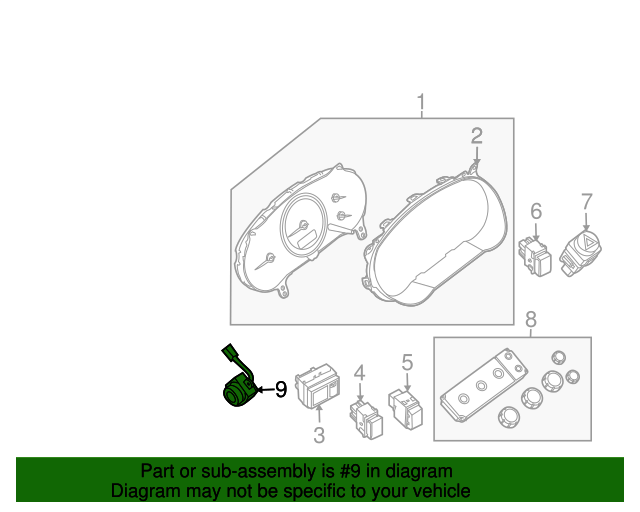 Genuine Nissan Sun Load Sensor 28576-9BH0A