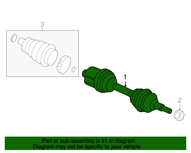 22873498 GM Front Driver Side HalfShaft Assembly GM Parts Store