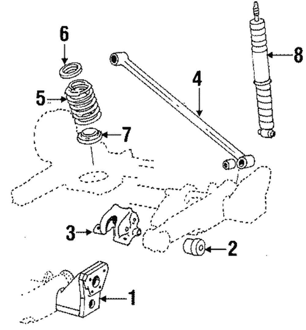 Premium Gas Charged Rear Shock Absorber - GM (88945187)