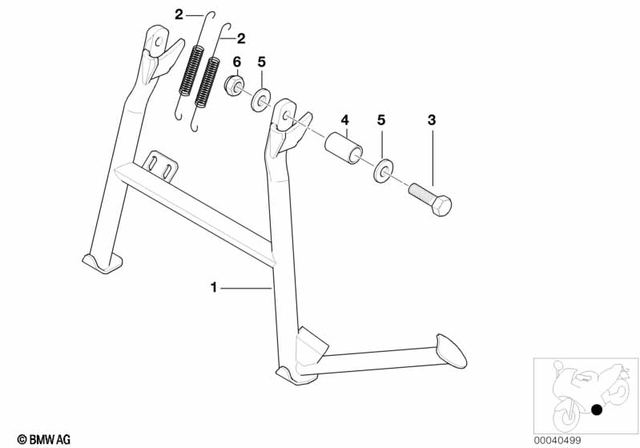 46527669895 - Center Stand 1999-2016 BMW-Motorrad | BMW Motorrad USA