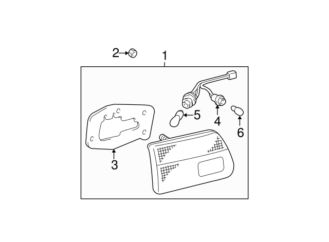 Toyota 81675-08010 Back-Up Lamp Socket and Wire