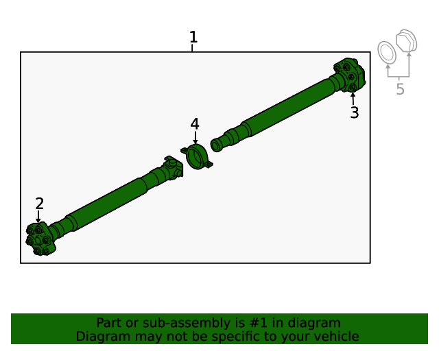 Genuine BMW 26108834951 Drive Shaft FREE Shipping on Most