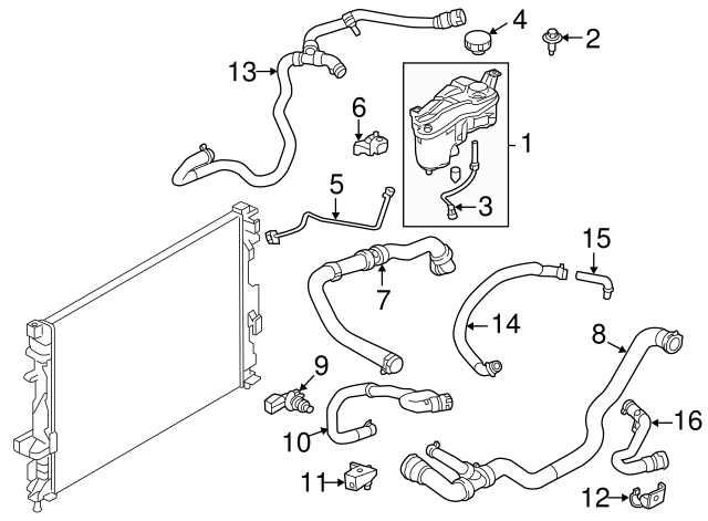 GENUINE LAND ROVER COOLANT TEMPERATURE SENSOR OEM NEW LR041442