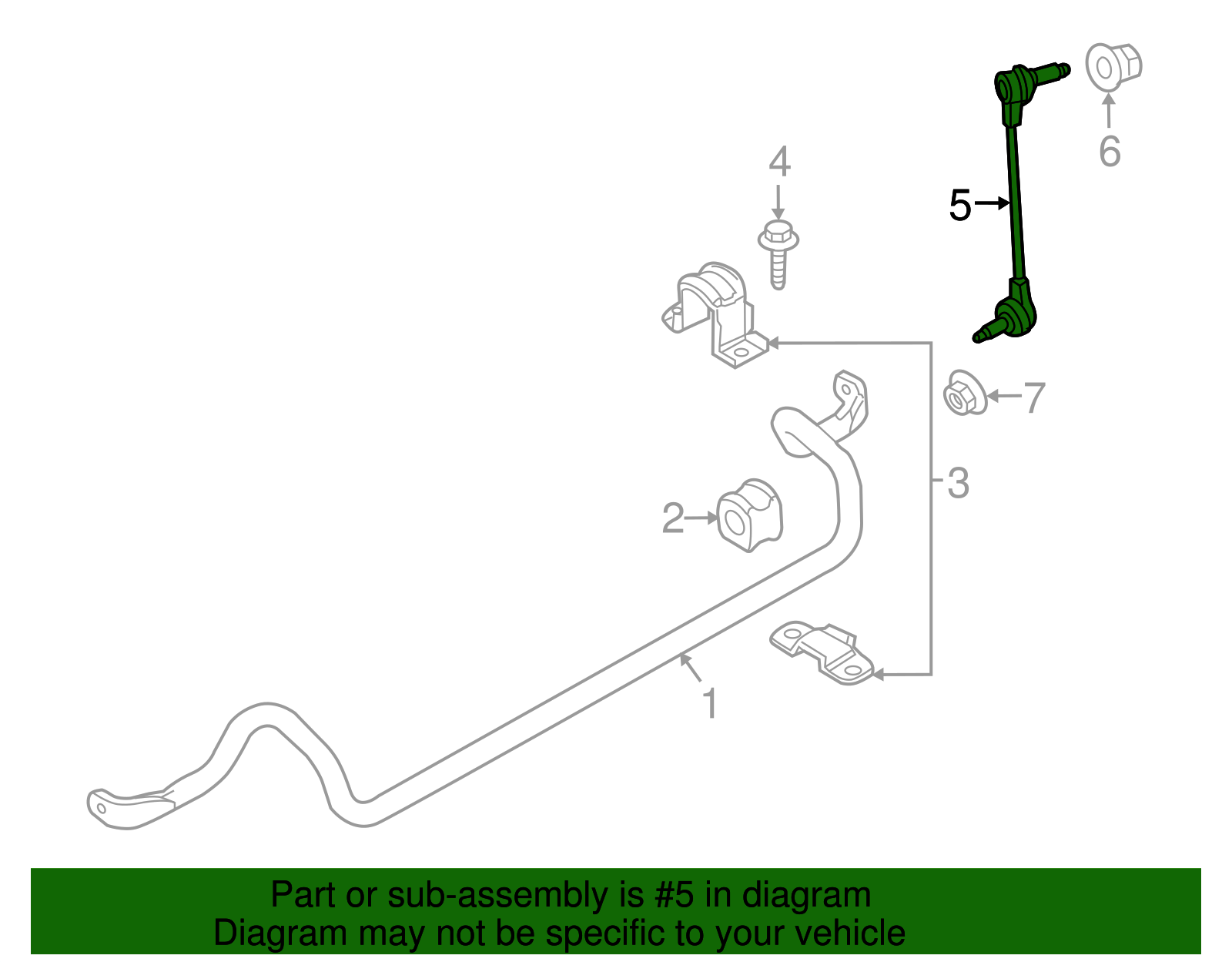 Stabilizer Link - Ford (GG1Z-5K483-A)