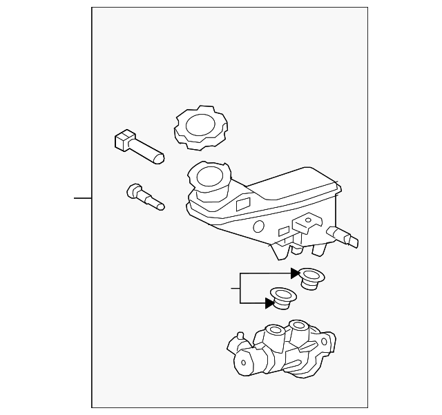 58510F2500 Master Cylinder 20172019 Hyundai Elantra World OEM Parts Hyundai