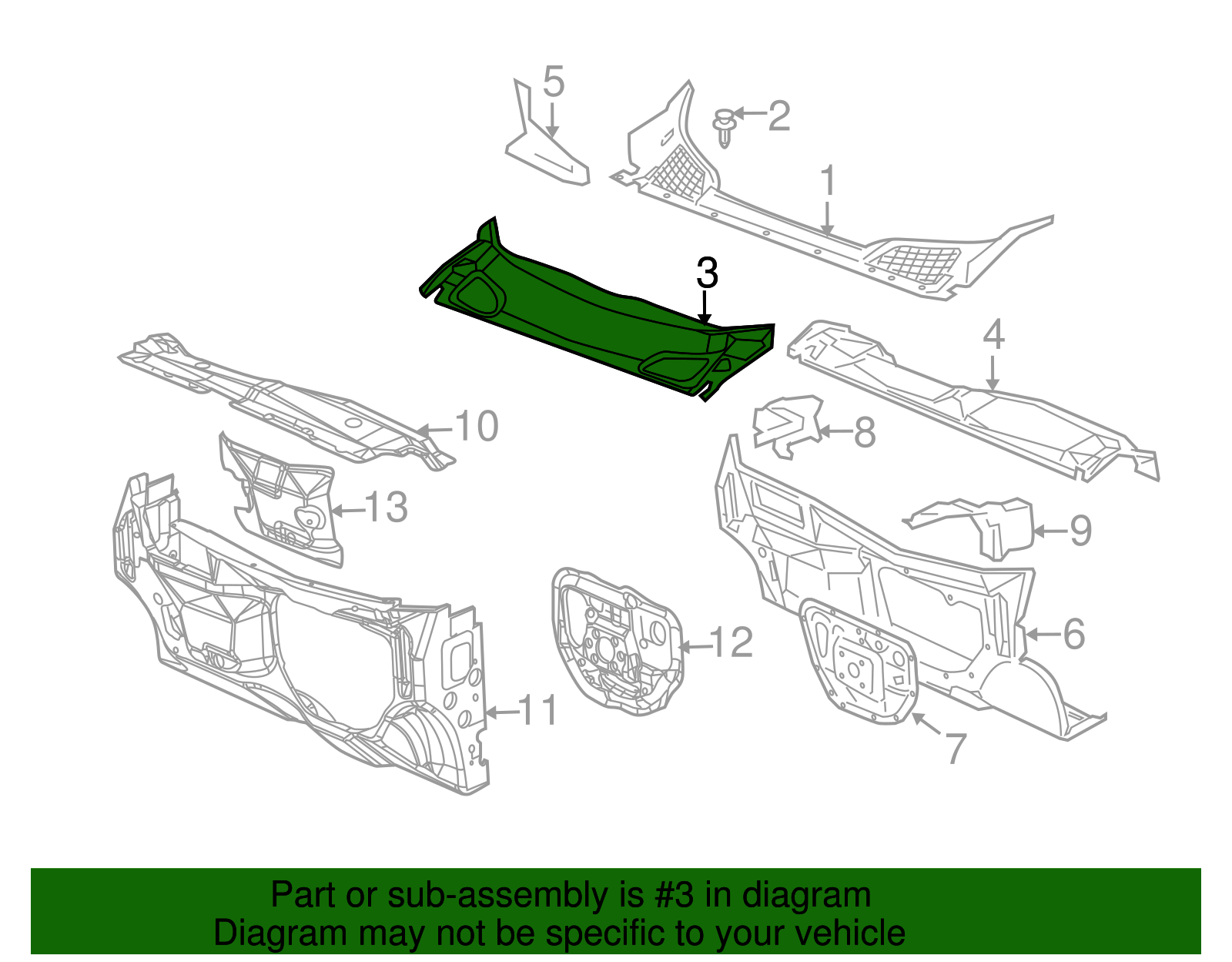 Windshield Frame - GM (10234710)