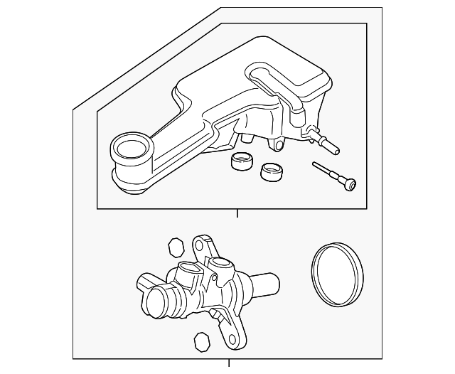 Ford DG9Z2140B Master Cylinder 20132016 Ford Fusion OEM Ford