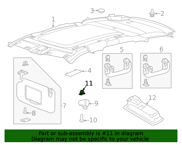 20152022 Ford Shelf Retainer Clip W713958S424