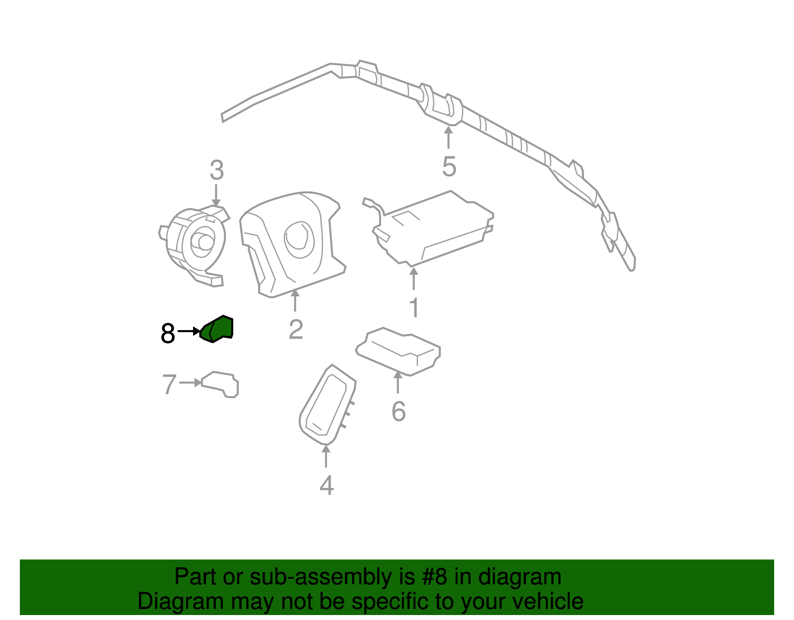 Airbag Side Impact Sensor - Buick (25758125)