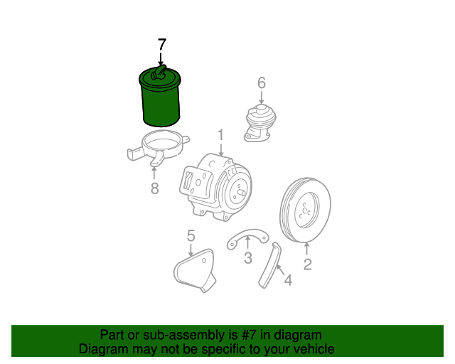19841996 GM Vapor Canister 17113148 GM