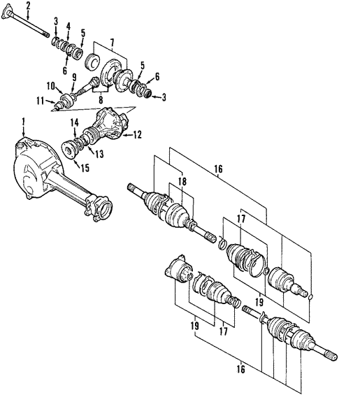 Differential for 2001 Suzuki Vitara #0