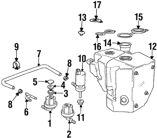 Genuine BMW 61-13-1-368-928 | Hose Retainer Clip | FREE Shipping on ...