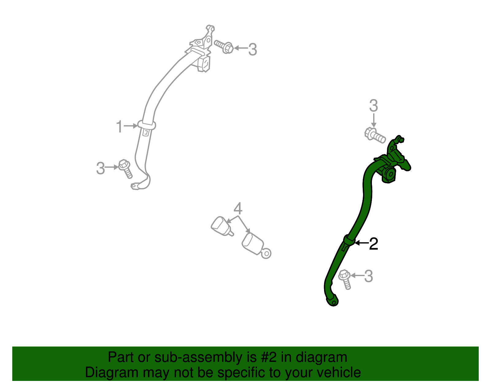 Lap & Shoulder Belt - Scion (SU003-01884)