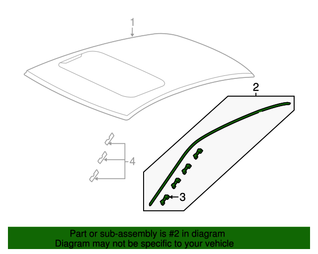 73163T3LA01 Molding, L Drip Side 20132017 Honda Accord Honda