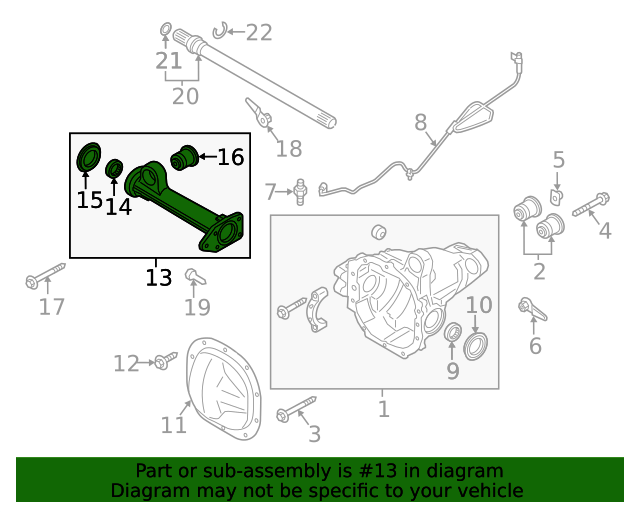 20072023 Ford Axle Tube nl3z4k206c