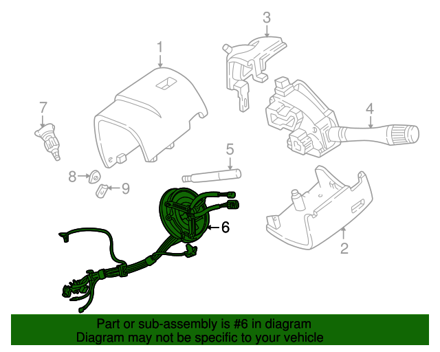 20012005 Ford Clock Spring 1W7Z14A664AA OEM Parts Online