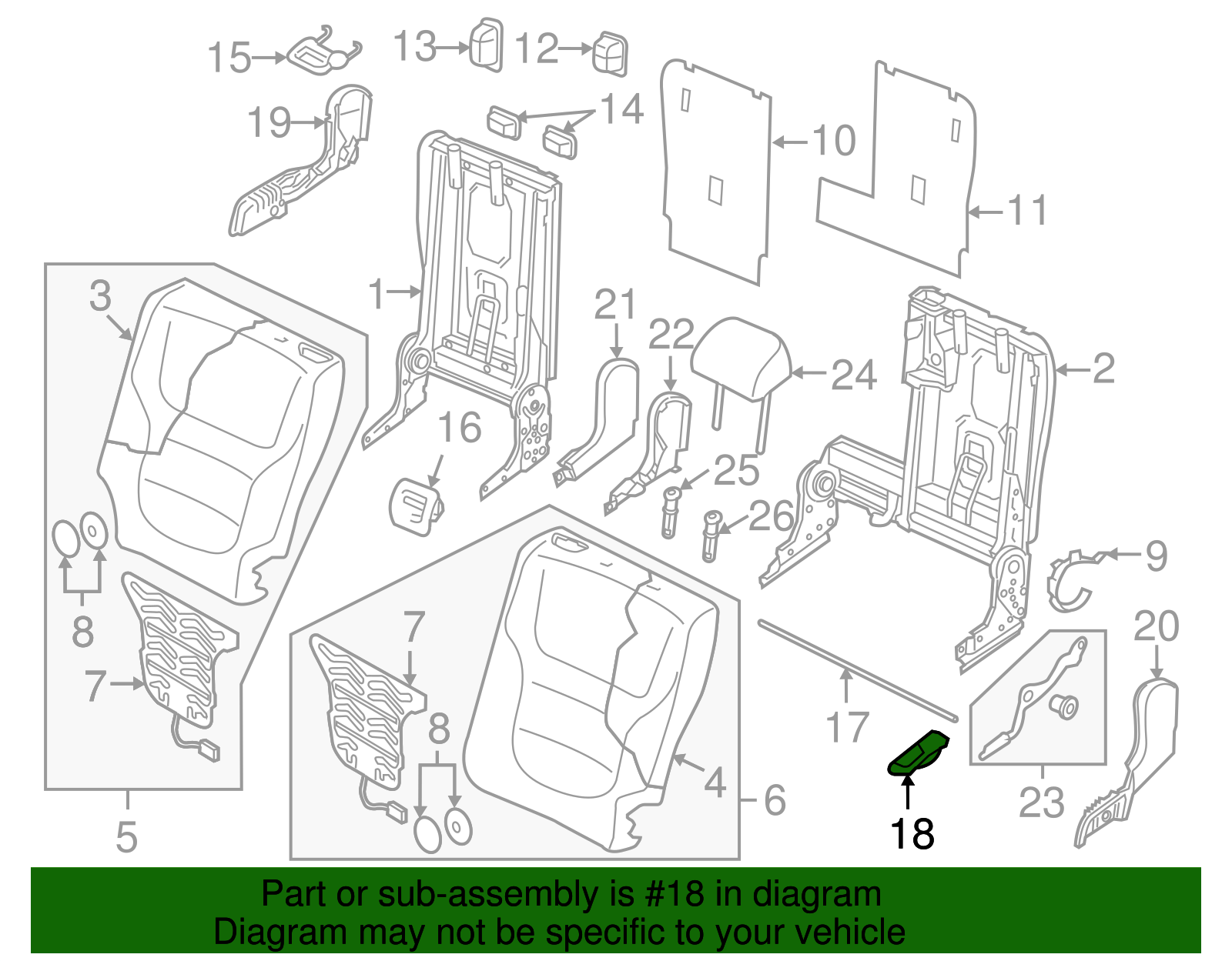 Release Handle - Volkswagen (8R0-883-252-3G4)