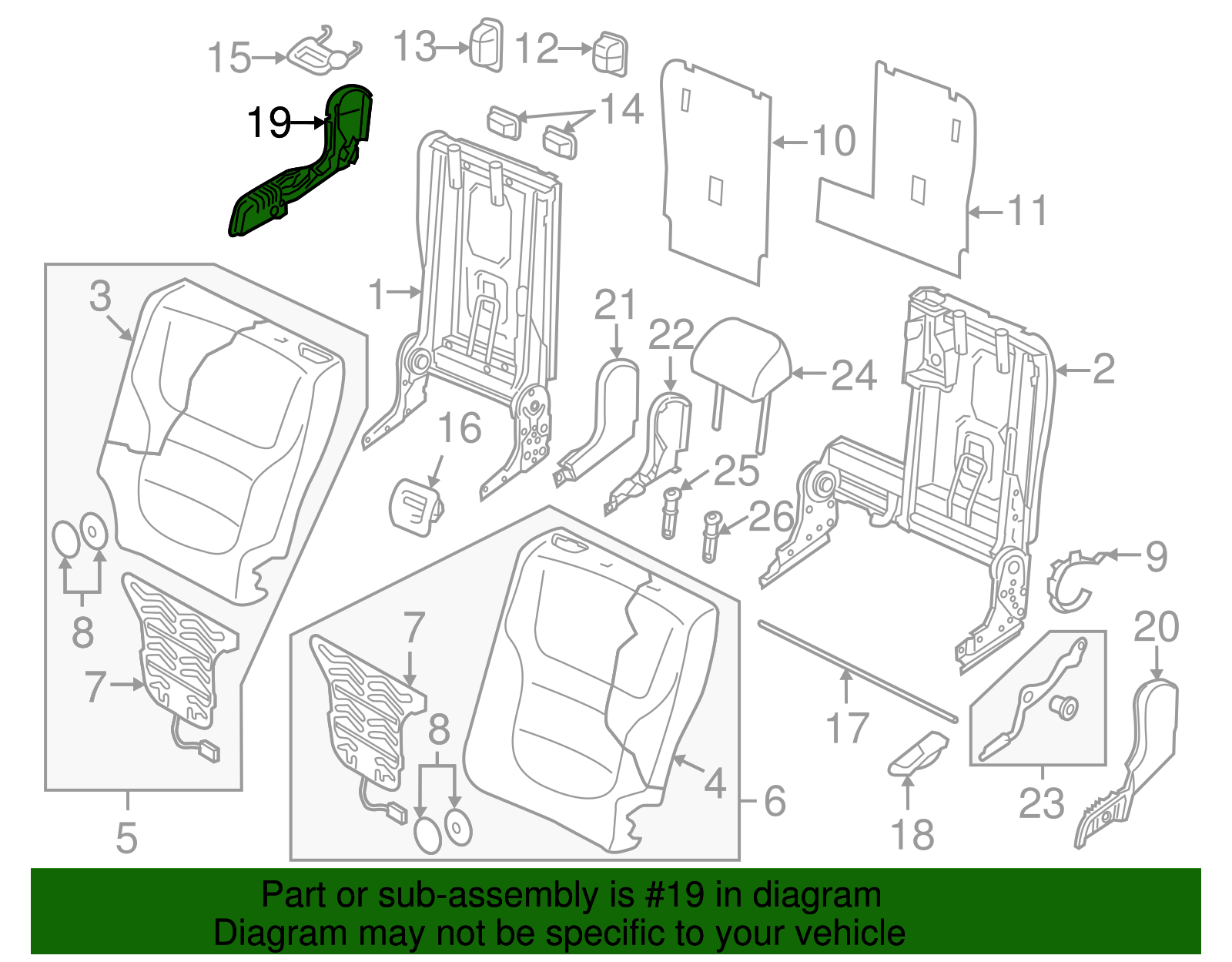 Hinge Cover - Volkswagen (7P0-885-788-D-JT7)