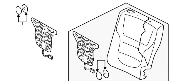 Seat Back Cover - Volkswagen (7P6-885-805-JH-Y0C)