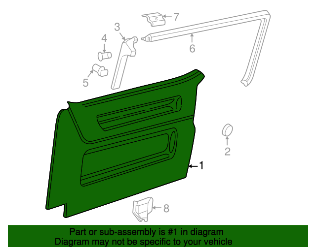 Door Trim Panel 7D0-867-028-2DQ