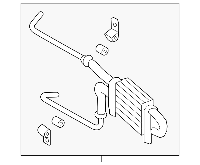 575400W300 Power Steering Cooler 20072009 Hyundai Santa Fe