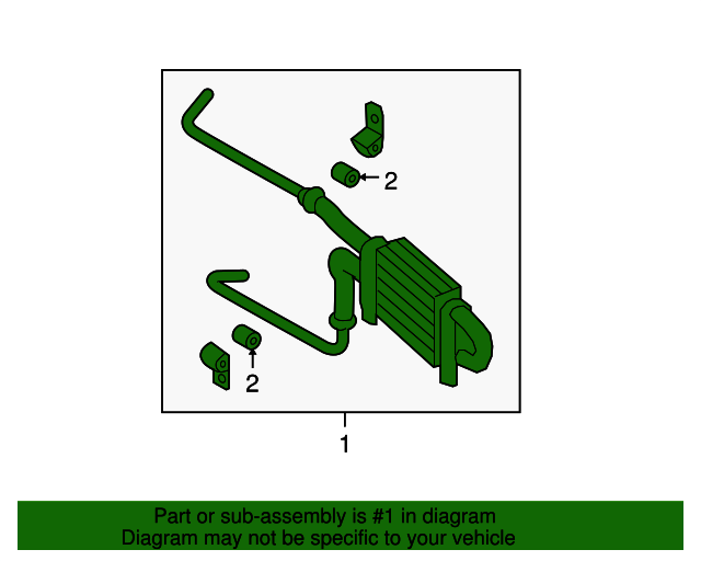 575400W300 Power Steering Cooler 20072009 Hyundai Santa Fe