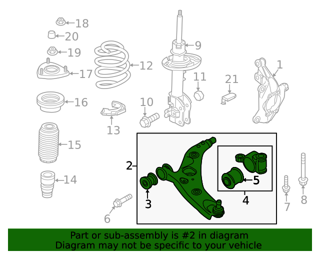 20172023 Mazda CX5 Lower Control Arm KB7W34300H Original Mazda Parts