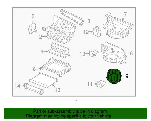 971131U000 Blower Motor 20112020 Kia Sorento Kia.Parts Store
