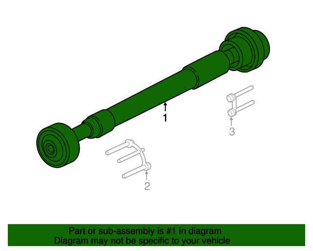 2017 Ford F150 Drive Shaft HL3Z4A376B QuirkParts