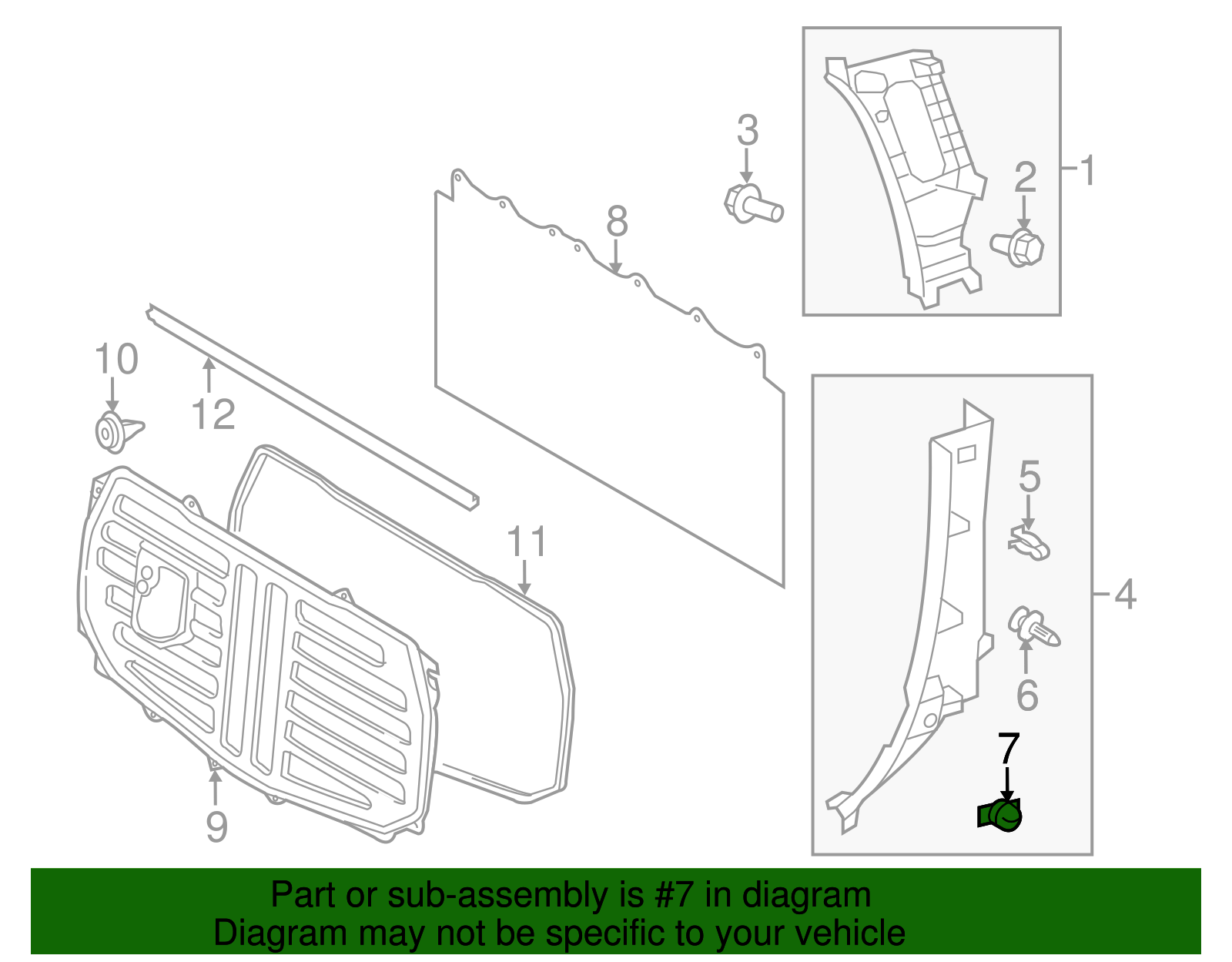Cowl Trim Clip - Toyota (90467-09212)