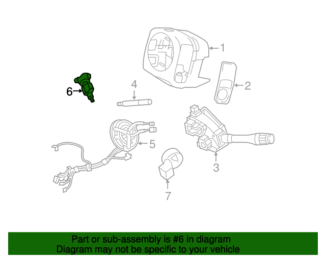 20042011 Ford Ignition Lock Cylinder 5W1Z11582BA QuirkParts