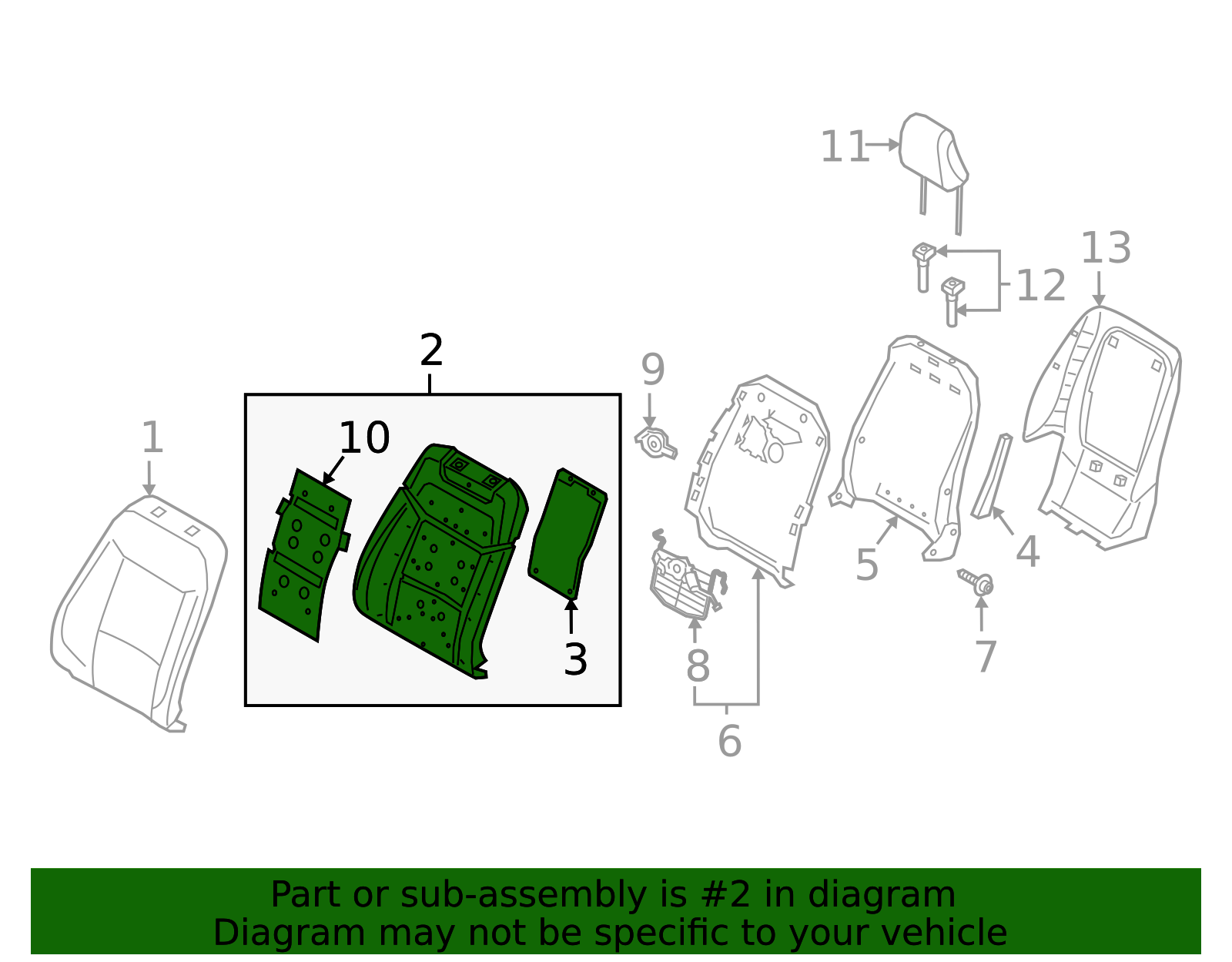 Seat Back Pad - Ford (LB5Z-7866800-F)
