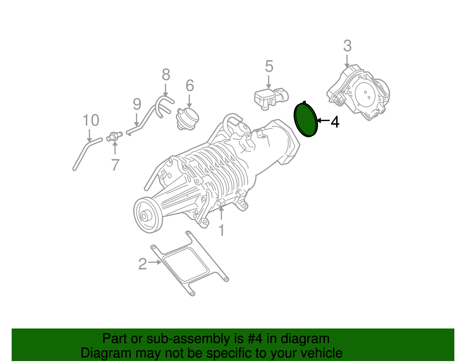 Fuel Injection Throttle Body Seal - GM (12575463)