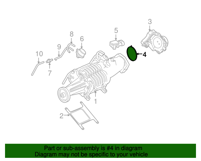 Inlet Manifold Gasket, Seal, Oil Filler Cap OEM 12593348 - View #3