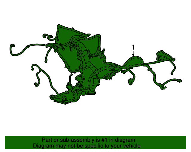 20122014 GM Engine Wiring Harness 22899893 GM